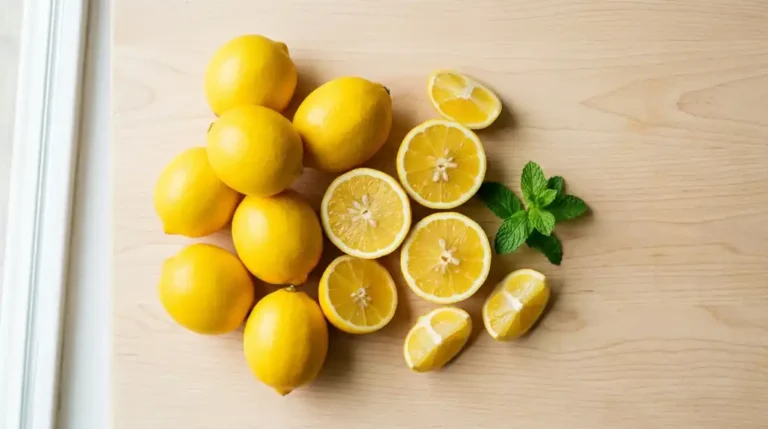 Limones Meyer frescos de piel fina y color amarillo-naranja